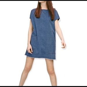 Aritzia Wilfred Free denim box dress